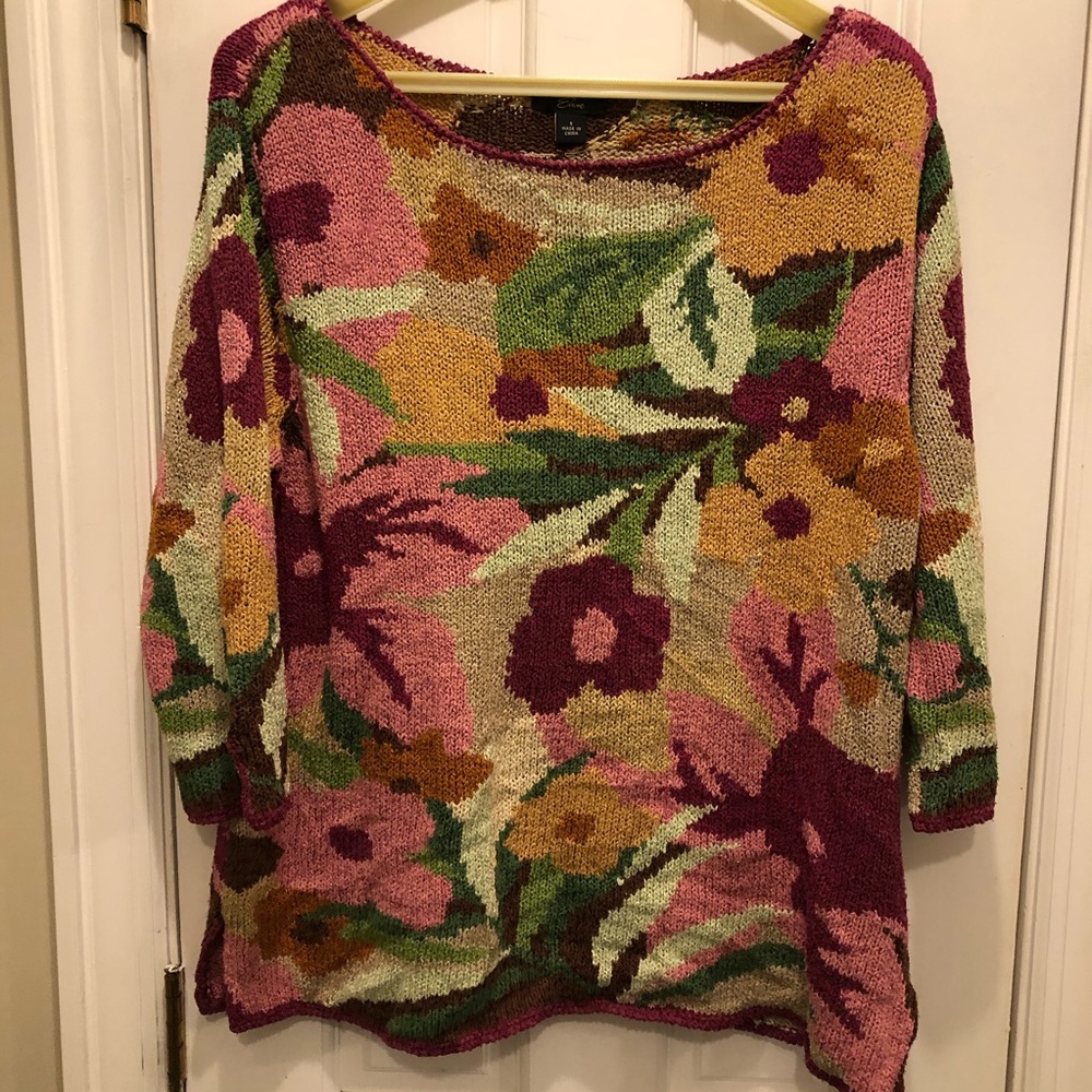 Emme Silk Floral Sweater